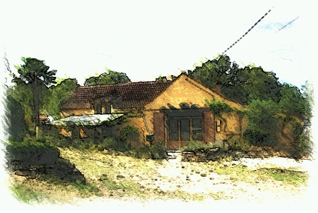 Aquarel van de Bergerie